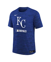 Nike Big Boys and Girls Royal Kansas City Royals Authentic Collection Velocity Performance T-Shirt