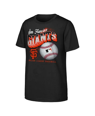 Outerstuff Big Boys and Girls Black San Francisco Giants Outta Here T-Shirt