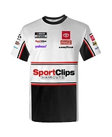 Joe Gibbs Racing Team Collection Men's White Denny Hamlin Sport Clips Uniform T-Shirt