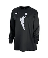 Nike Women's Wnba Jump Woman Logo Boyfriend Oversized Long Sleeve T-Shirt