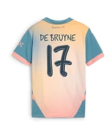 Puma Youth Kevin De Bruyne Blue Manchester City 2024/25 Fourth Replica Player Jersey