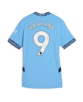 Puma Women's Erling Haaland Light Blue Manchester City 2024/25 Home Replica Player Jersey
