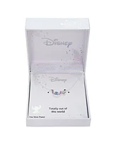 Disney Cubic Zirconia Stitch Basketball Charm Necklace