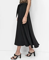 Dkny Women's Tie-Waist Midi Skirt