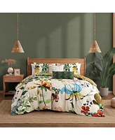 Bebejan Radiance Bedding 100% Cotton Sateen 5 Piece King Size Reversible Comforter Set