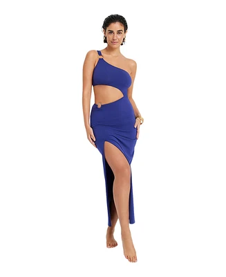Lscn by Lascana Women's One Shoulder Cut Out Maxi Dress