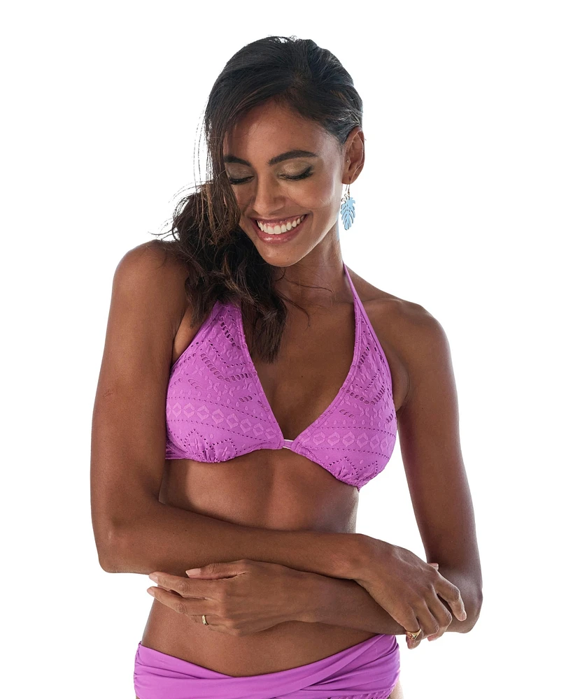 Lascana Women's Crochet Underwire Bikini Swimsuit Top