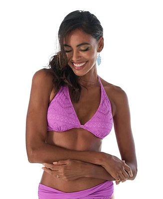 Lascana Women's Crochet Underwire Bikini Swimsuit Top
