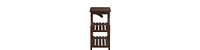 Modern Wooden End Table with Usb Ports and Storage Compartment