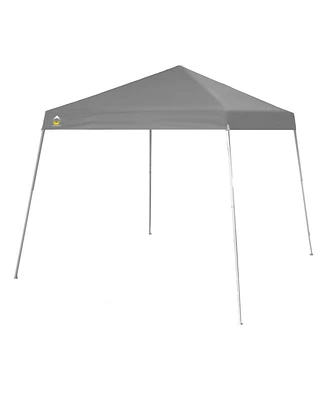 Crown Shades 10' x 10' Base 8' x 8' Top Instant Pop Up Canopy w/Carry Bag, Gray