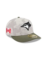 New Era Men's Light Beige/Olive Toronto Blue Jays 2025 Armed Forces Day Low Profile 59FIFTY Fitted Hat