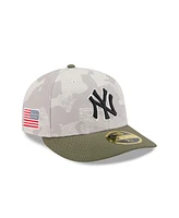 New Era Men's Light Beige/Olive York Yankees 2025 Armed Forces Day Low Profile 59FIFTY Fitted Hat