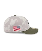 New Era Men's Light Beige/Olive Detroit Tigers 2025 Armed Forces Day Low Profile 59FIFTY Fitted Hat