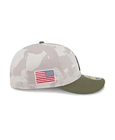 New Era Men's Light Beige/Olive Los Angeles Angels 2025 Armed Forces Day Low Profile 59FIFTY Fitted Hat