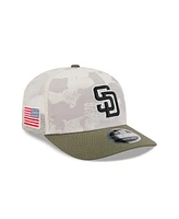 New Era Men's Light Beige/Olive San Diego Padres 2025 Armed Forces Day 9SEVENTY Adjustable Hat