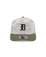 New Era Men's Light Beige/Olive Detroit Tigers 2025 Armed Forces Day 9SEVENTY Adjustable Hat