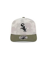 New Era Men's Light Beige/Olive Chicago White Sox 2025 Armed Forces Day 9SEVENTY Adjustable Hat