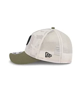 New Era Men's Light Beige/Olive Washington Nationals 2025 Armed Forces Day 9FORTY M-Crown A-Frame Adjustable Hat