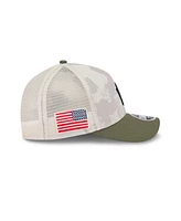 New Era Men's Light Beige/Olive New York Yankees 2025 Armed Forces Day 9FORTY M-Crown A-Frame Adjustable Hat