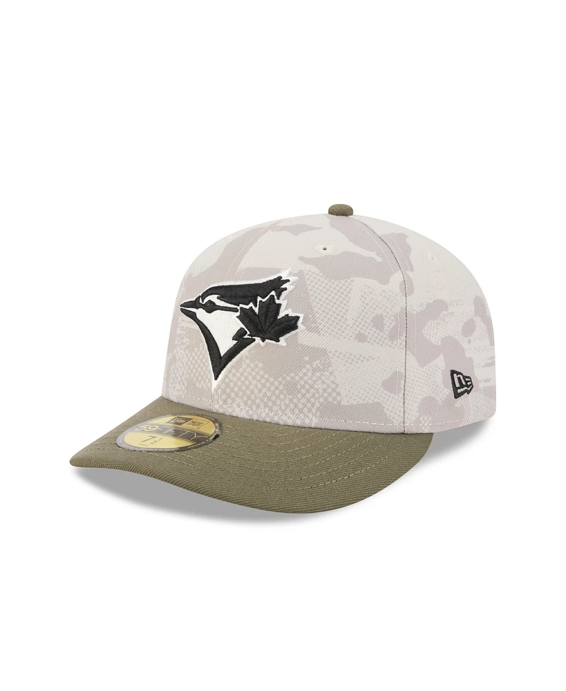 New Era Men's Light Beige/Olive Toronto Blue Jays 2025 Armed Forces Day 59FIFTY Fitted Hat
