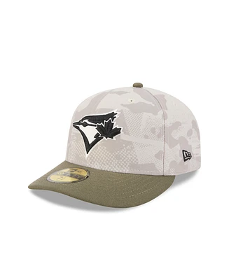 New Era Men's Light Beige/Olive Toronto Blue Jays 2025 Armed Forces Day 59FIFTY Fitted Hat