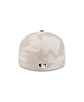 New Era Men's Light Beige/Olive Los Angeles Dodgers 2025 Armed Forces Day 59FIFTY Fitted Hat