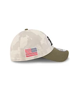 New Era Men's Light Beige/Olive Athletics 2025 Armed Forces Day 39THIRTY Flex Hat