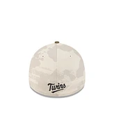 New Era Men's Light Beige/Olive Minnesota Twins 2025 Armed Forces Day 39THIRTY Flex Hat
