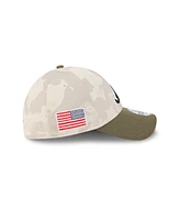 New Era Men's Light Beige/Olive Atlanta Braves 2025 Armed Forces Day 39THIRTY Flex Hat