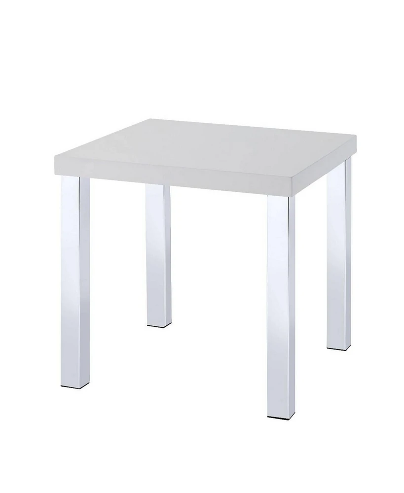 Glossy Square End Table – Stylish Addition to Living Spaces