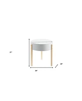 Elegant Manufactured and Solid Wood Round End Table for Your Living Space