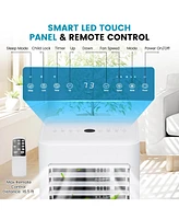 8000 Btu Portable Air Conditioner Cools 250 Sq.Ft with Timer