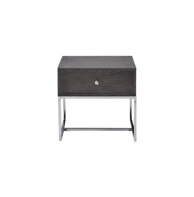 Contemporary End Table with Storage Drawer – Engineered Wood Build