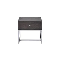 Contemporary End Table with Storage Drawer – Engineered Wood Build