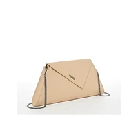 Susu Leather Clutch Bag Nude Clutch Purse Beige Evening Bag Tan Women's Handbag