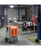 Portable Commercial Dehumidifier with Water Tank and Drainage Pipe