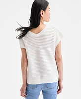 Style & Co Women's Cotton Rib-Knit Dolman-Sleeve Sweater, Exclusively at Macy's