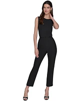 Karl Lagerfeld Paris Women's Seam-Detail Ankle Pants