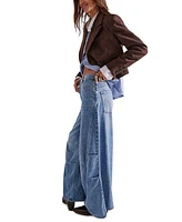 Free People Women's Westward Demi High-Rise Jeans