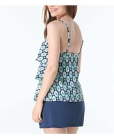Beach House Women's Jane Ruffle Tiered Tankini Top