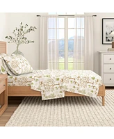Winter Turkish Cotton Double-Brushed Flannel Bed Sheet Set
