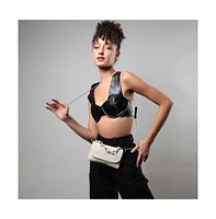 Women's Textured Chainlink Sling Bag