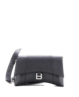 Pre-Owned Balenciaga Small Downtown Soft Hourglass Shoulder Bag Leather