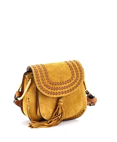 Pre-Owned Chloe Small Hudson Handbag Whipstitch Suede