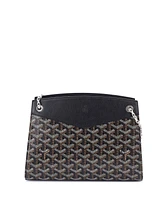 Pre-Owned Goyard Pm Structured Rouette Chain Shoulder Bag Coated Canvas