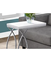 Mdf and Metal Accent Table with Sleek Design