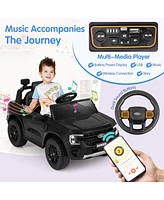 12V Electric Kids Ride on Car Licensed Ford Ranger with Remote Control and Music