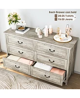 6 Drawer Dresser Chest of Drawers