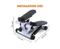 Multifunctional Stepper – Aerobic Fitness Machine with Electronic Monitor, Resistance Bands, and Slip-Resistant Footplates