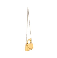 Women's Solid Yellow Handbag With A Flap